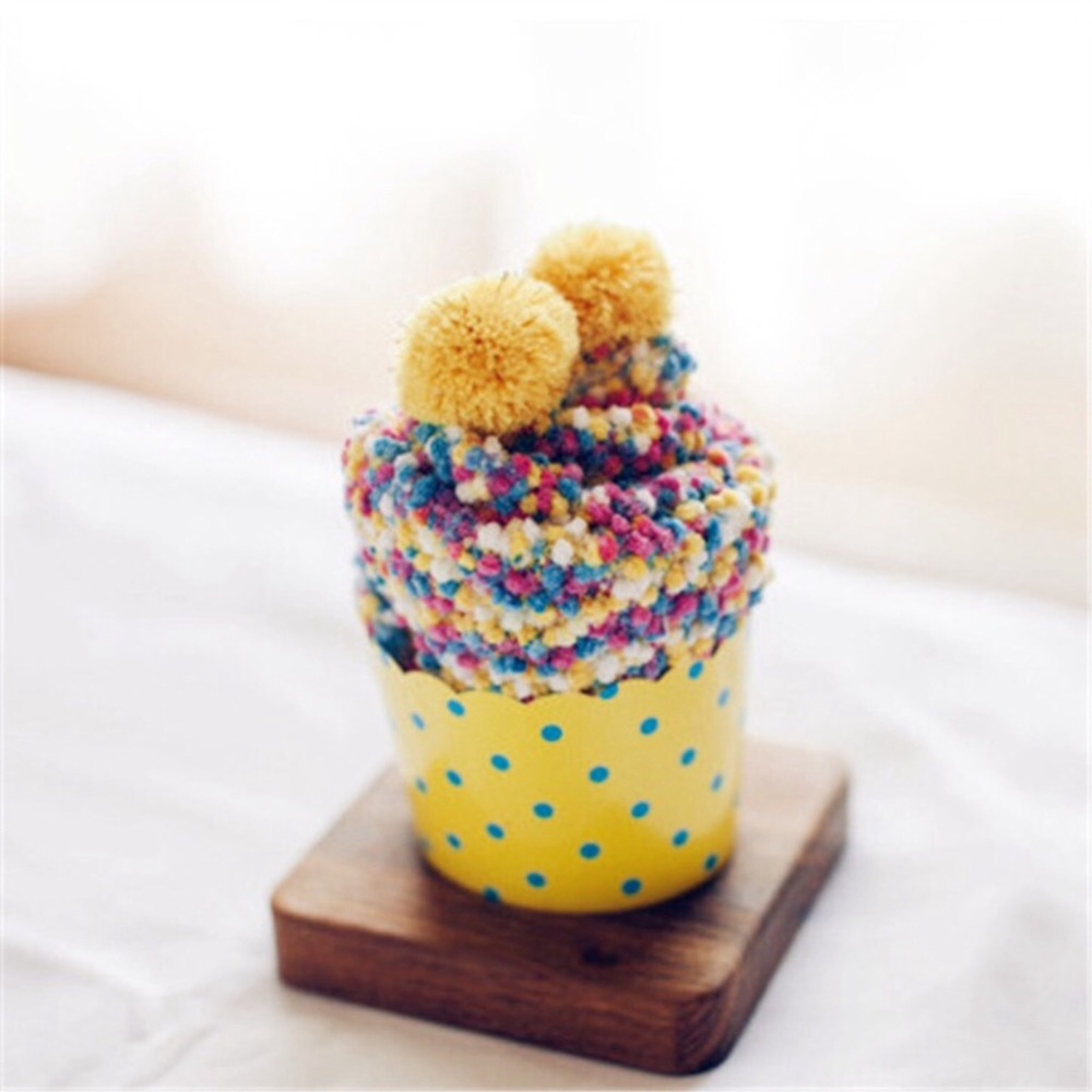💛NWT Yellow Fuzzy Cupcake Socks💛